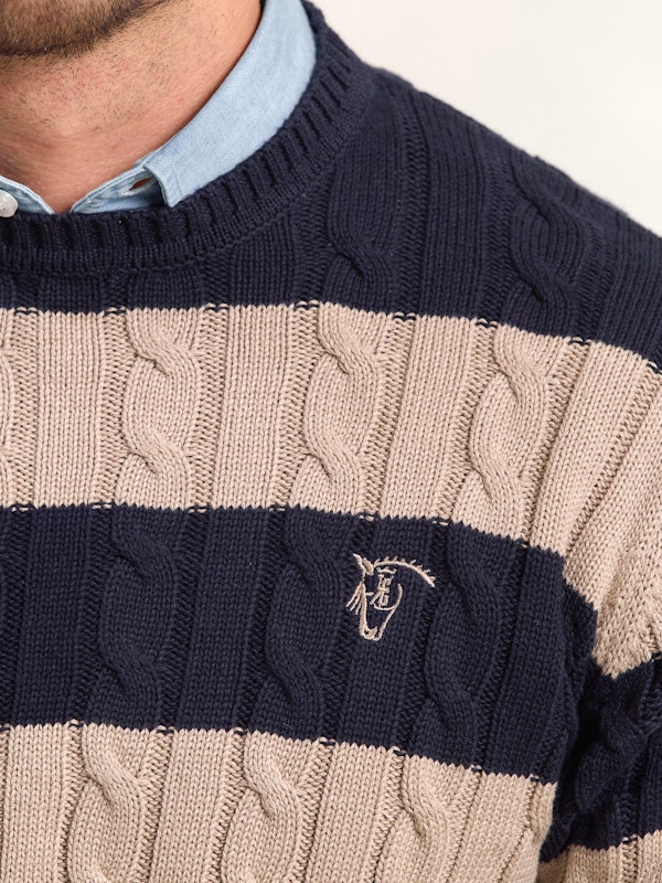 Pull torsadé et rayé | Piedra