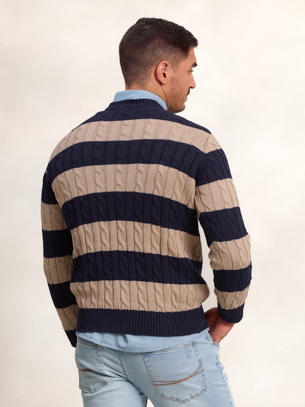 Pull torsadé et rayé | Piedra