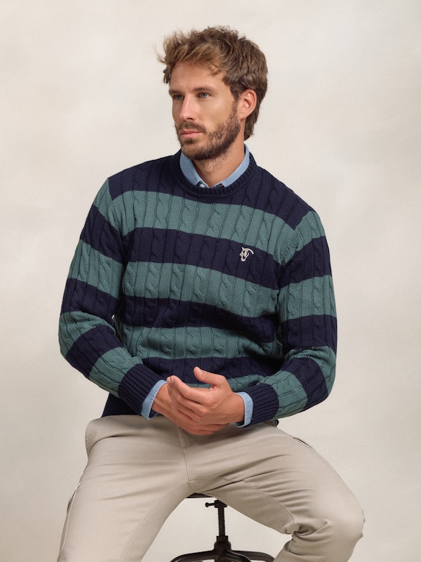 Pull torsadé et rayé | Acebo