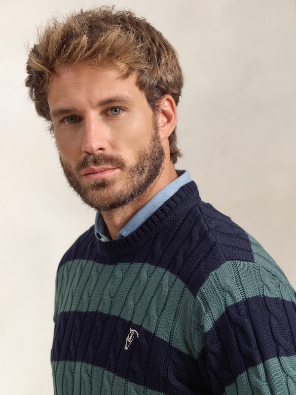 Pull torsadé et rayé | Acebo