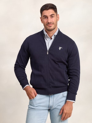 Zipped Cardigan | Marino