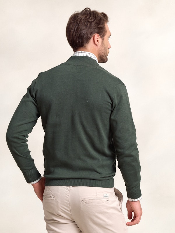 Cardigã com Zíper | Abeto