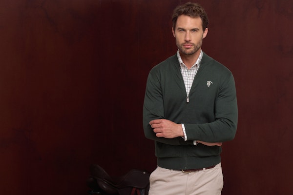 Cardigã com Zíper | Abeto