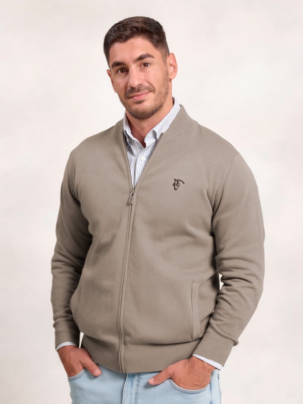 Cardigã com Zíper | Piedra