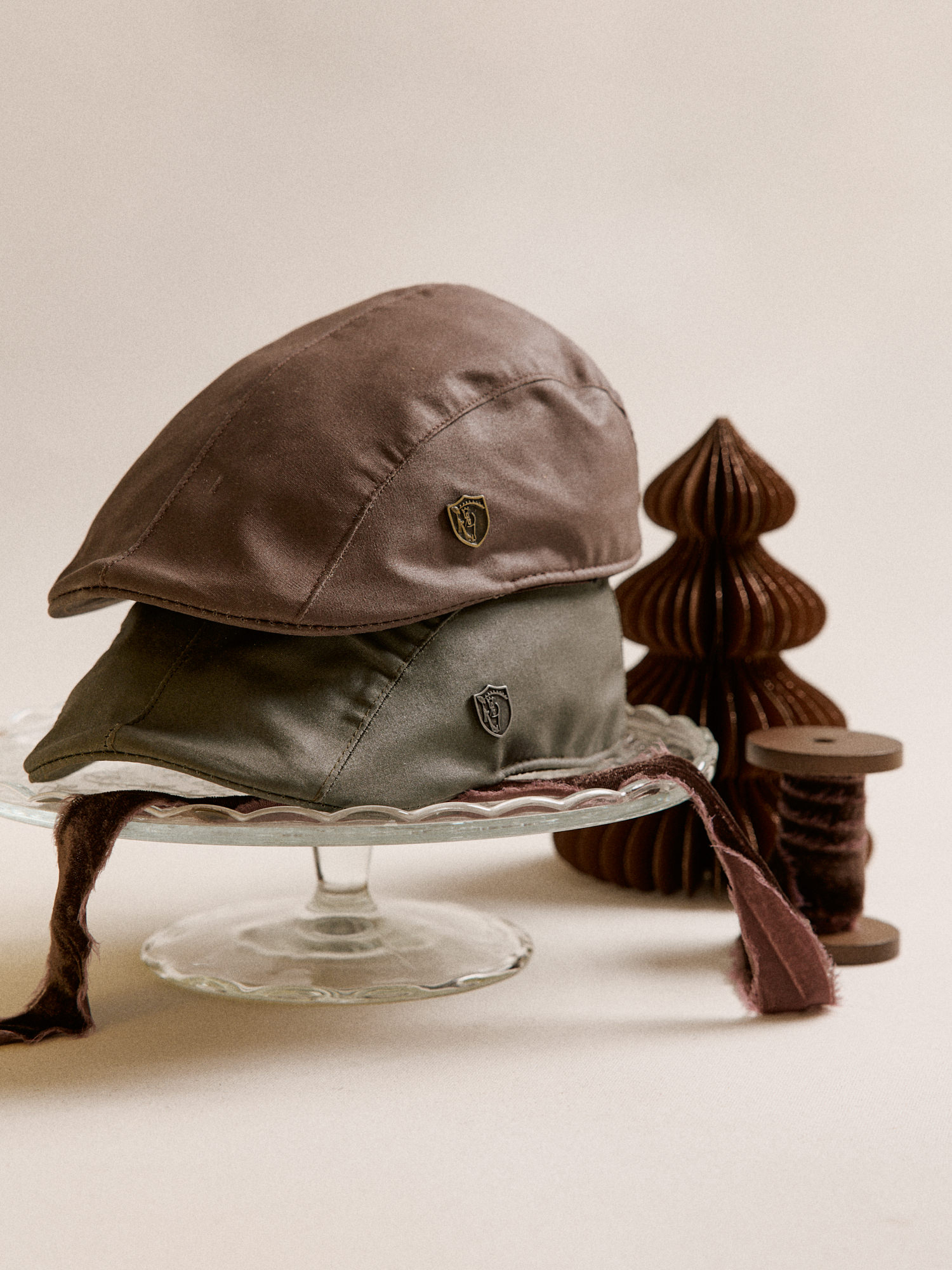 Waxed Effect Cap | Marrón