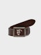Plate buckle belt | Chocolate
