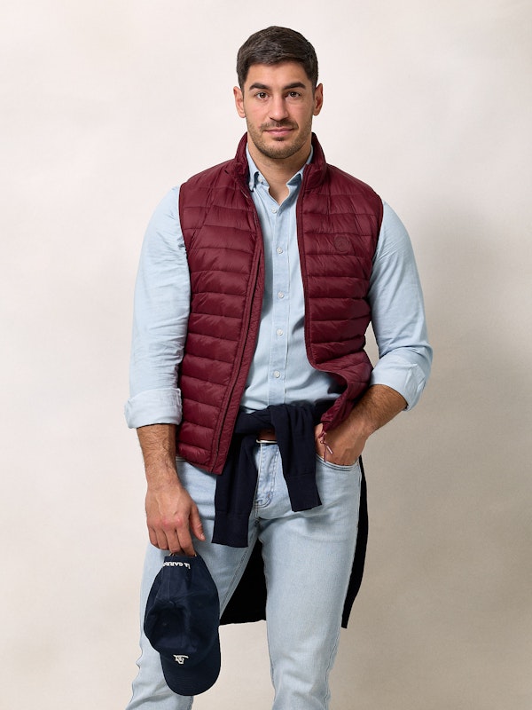 Doudoune sans manches | Burgundy