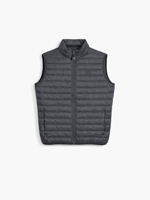 Quilted Vest | Plomo