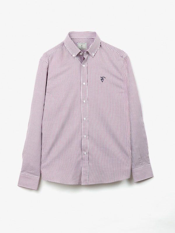Camisa Oxford Listrada | Burgundy