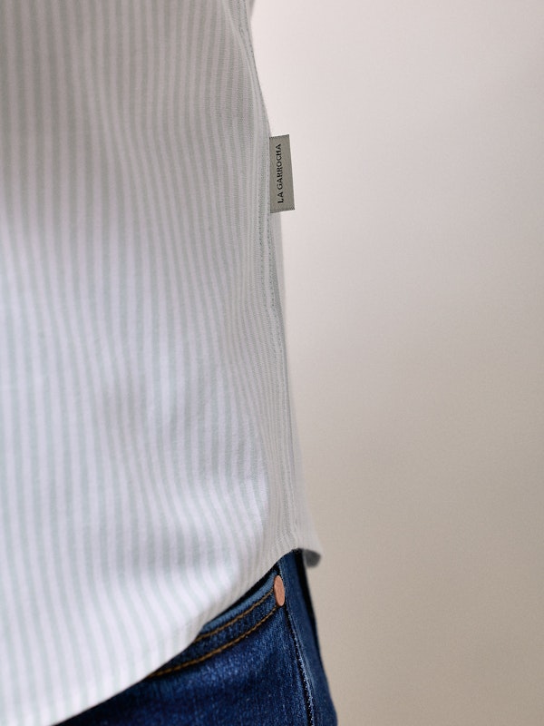 Camisa Mini Oxford Rayas | Salvia