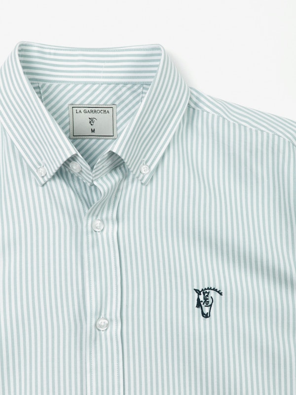 Camisa Oxford Listrada | Salvia