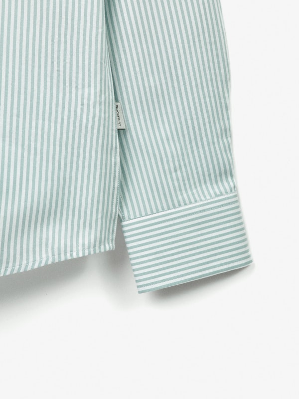Camisa Oxford Listrada | Salvia