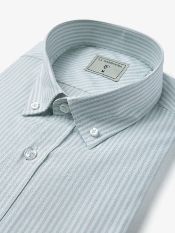 Camisa Oxford Listrada | Salvia
