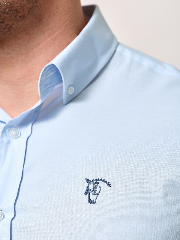 Camisa Mini Oxford | Celeste