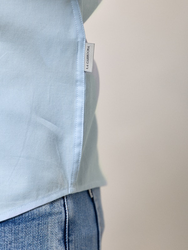 Camisa Mini Oxford | Celeste