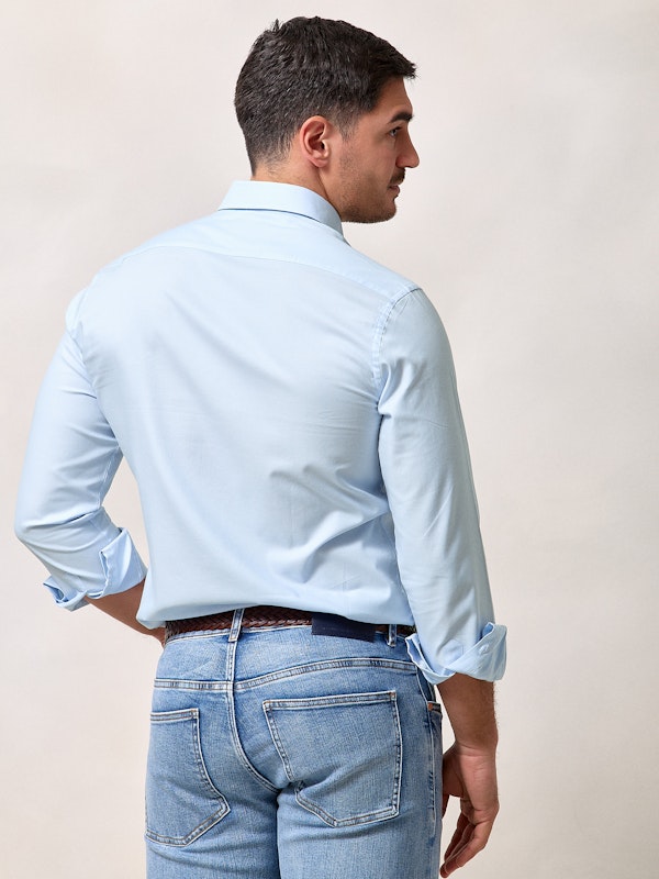 Camisa Mini Oxford | Celeste