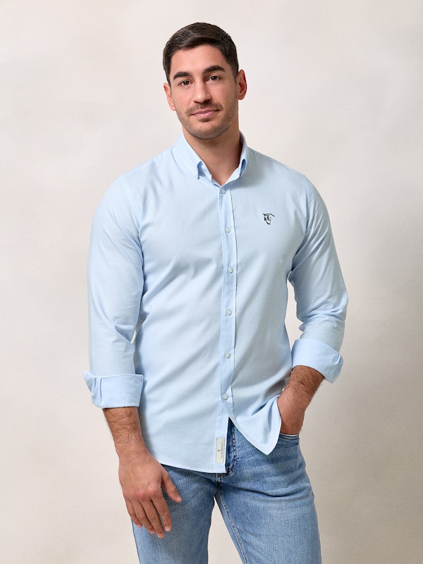 Camisa Mini Oxford | Celeste