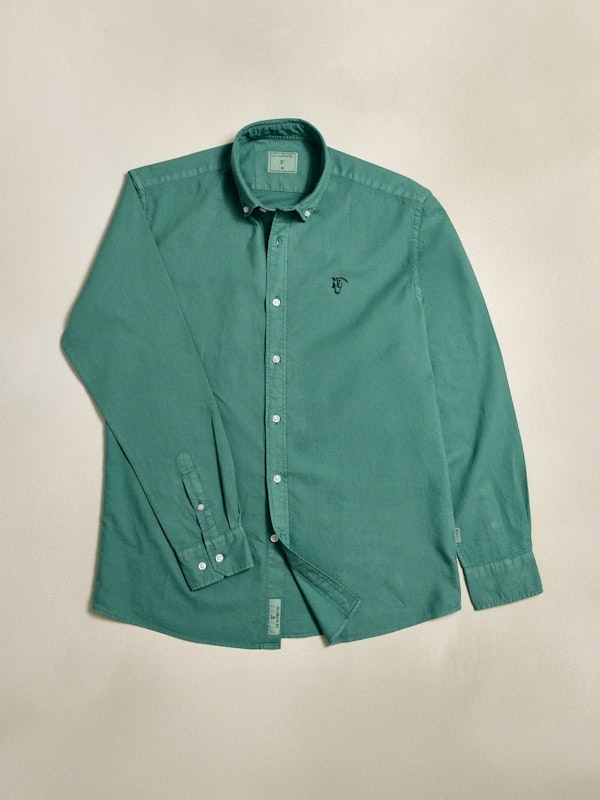 Camisa Garment Dyed | Cactus
