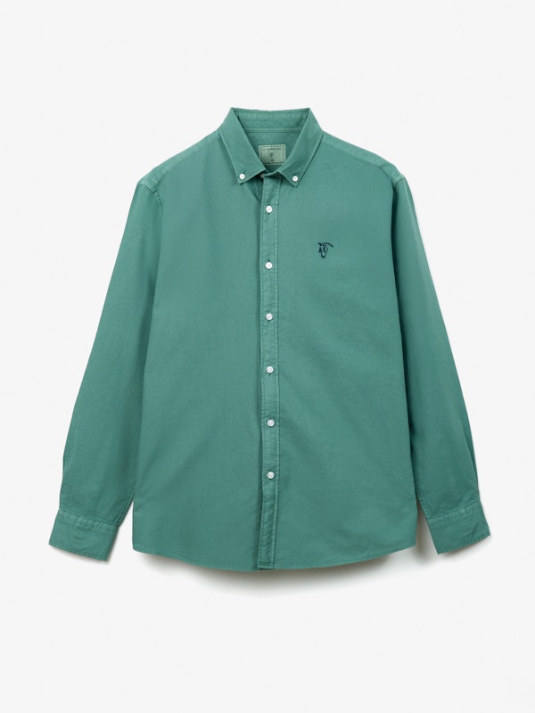 Camisa Garment Dyed | Cactus