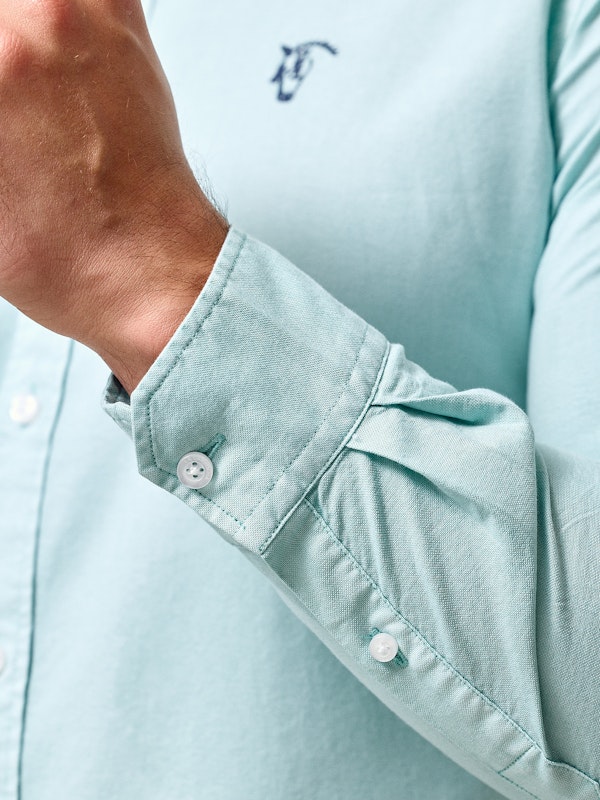 Camisa Garment Dyed | Agua