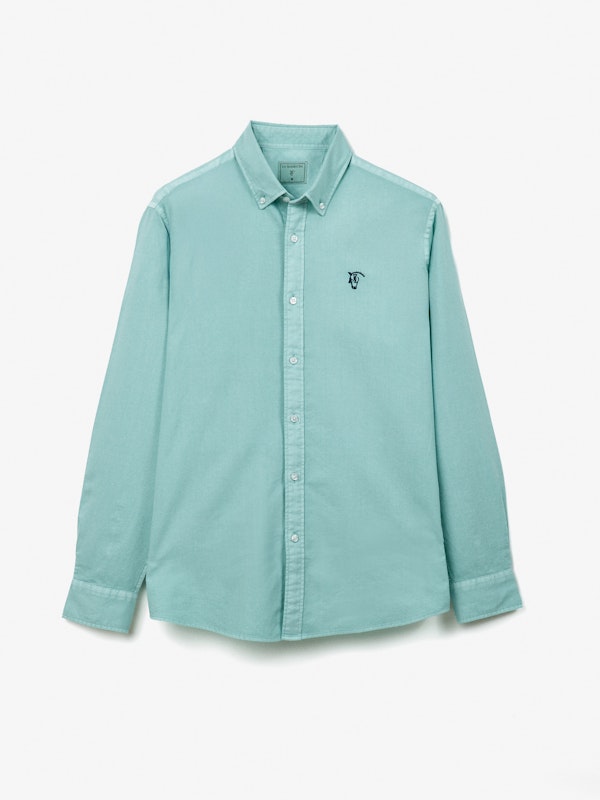 Camisa Garment Dyed | Agua