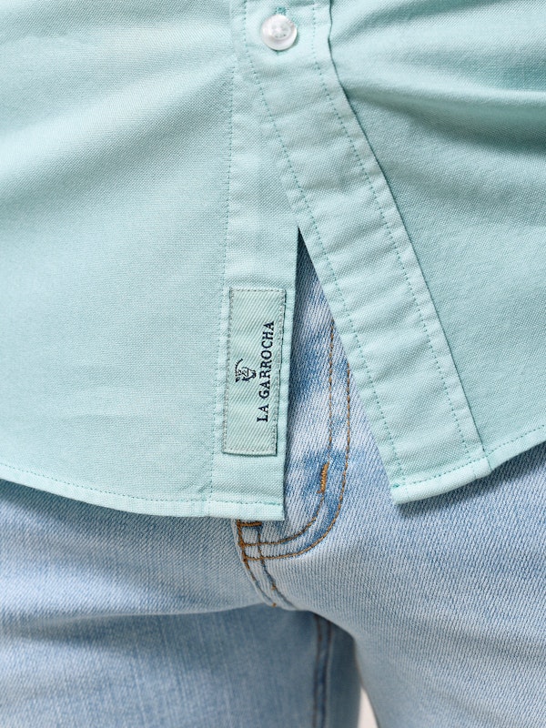 Camisa Garment Dyed | Agua